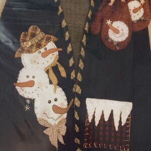 Caught Up in Stitches KS228 Pattern Chilly Chums Sweatshirt Applique Snowman